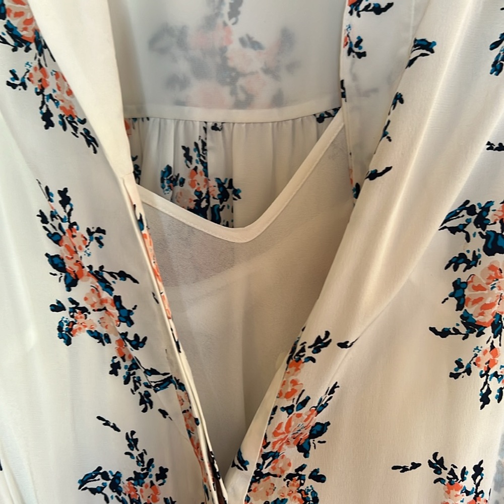 Veronica Beard midi silk button down dresss - Picture 6 of 8